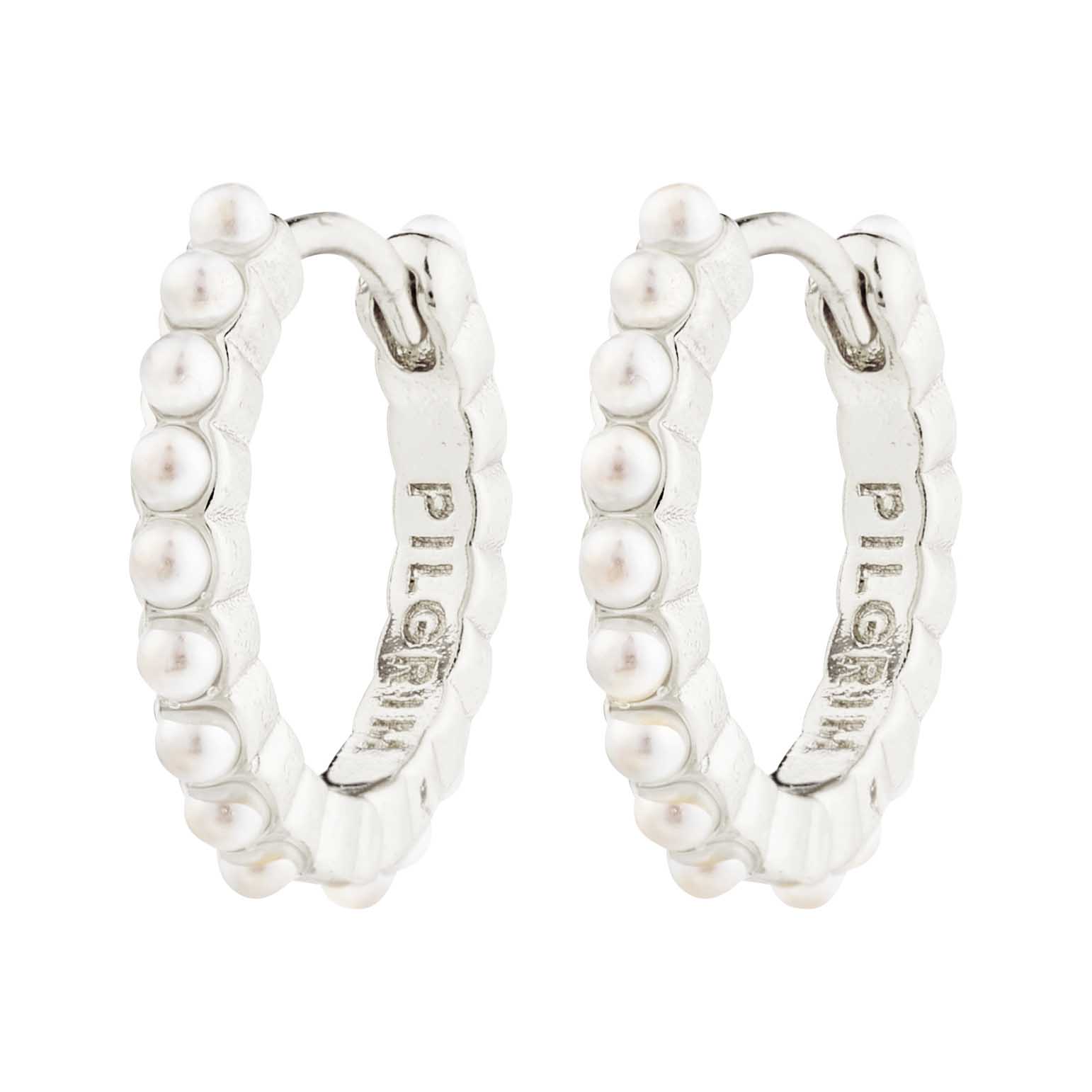 Kalia Recycled Pearl Hoop Earrings main image 1